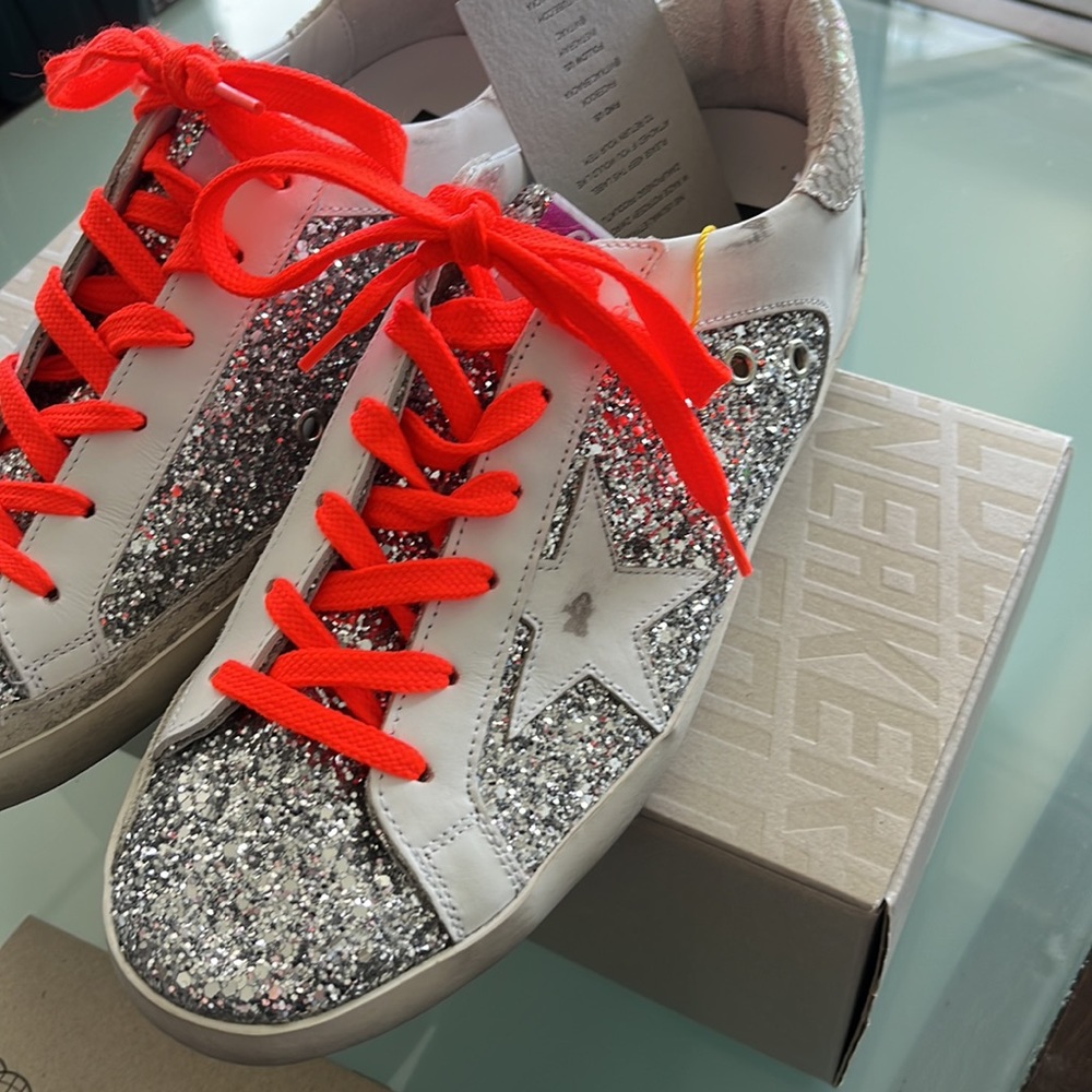 COPY - Golden ghost deluxe woman sneakers size 40 glitter - Picture 3 of 8